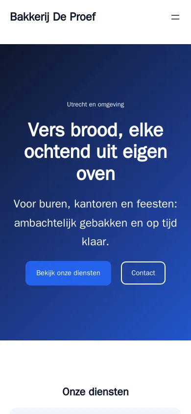 Het ontwerp Klein bedrijf op een telefoon